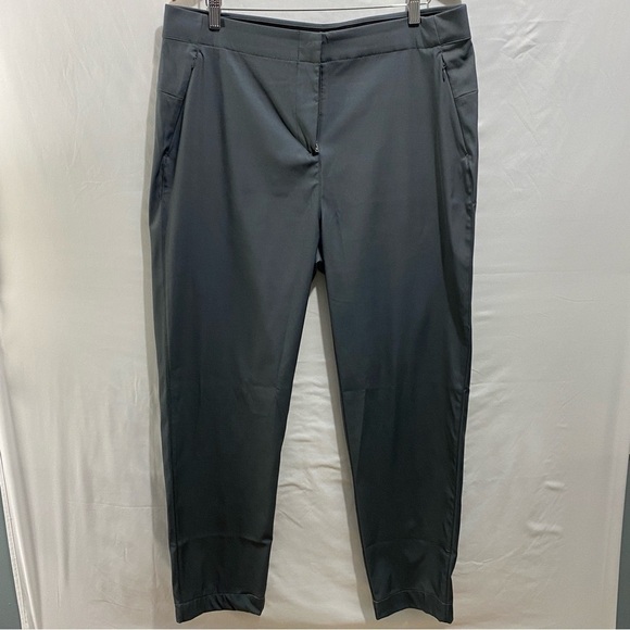 LOLE women’s grey athleisure zip up straight leg grey pants size 14 - Picture 2 of 16